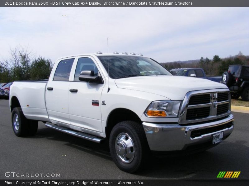  2011 Ram 3500 HD ST Crew Cab 4x4 Dually Bright White