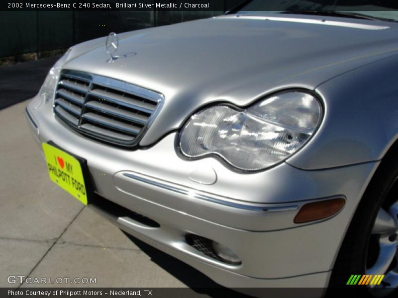 Brilliant Silver Metallic / Charcoal 2002 Mercedes-Benz C 240 Sedan