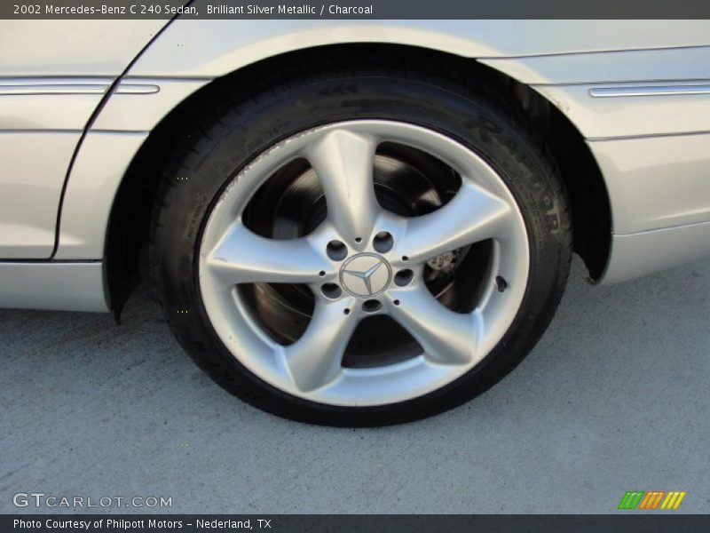 Brilliant Silver Metallic / Charcoal 2002 Mercedes-Benz C 240 Sedan