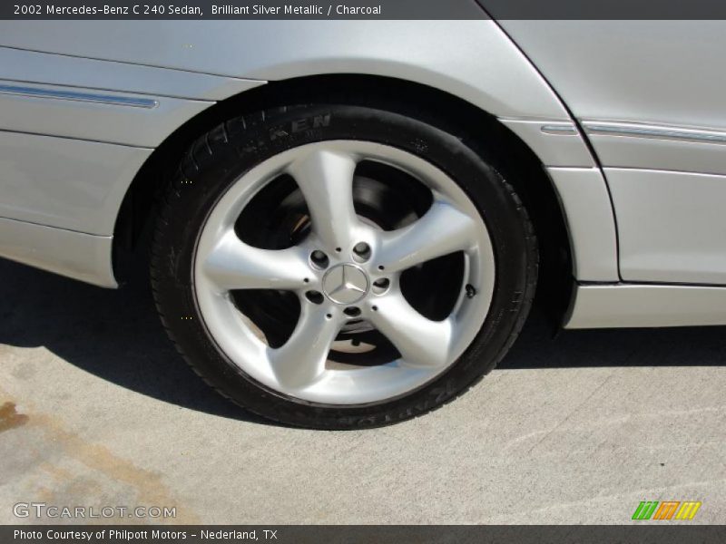 Brilliant Silver Metallic / Charcoal 2002 Mercedes-Benz C 240 Sedan