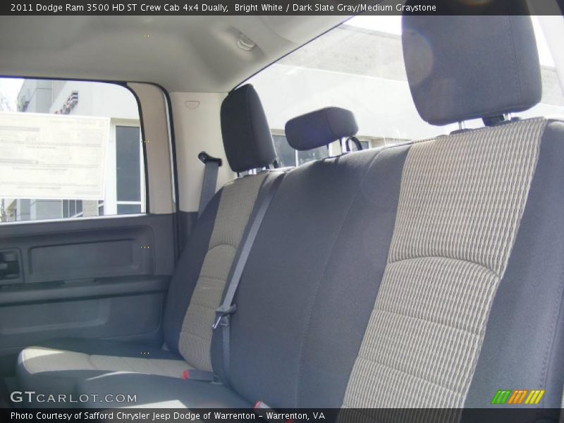 Bright White / Dark Slate Gray/Medium Graystone 2011 Dodge Ram 3500 HD ST Crew Cab 4x4 Dually