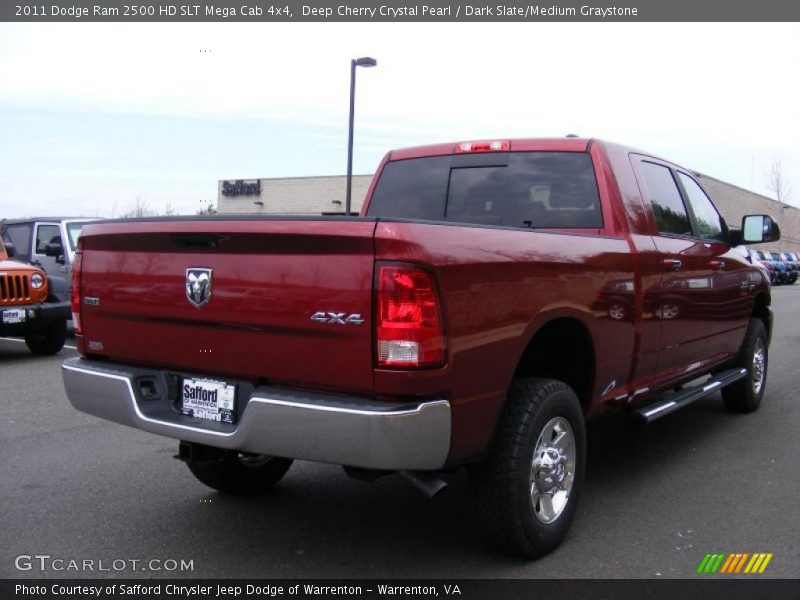 Deep Cherry Crystal Pearl / Dark Slate/Medium Graystone 2011 Dodge Ram 2500 HD SLT Mega Cab 4x4