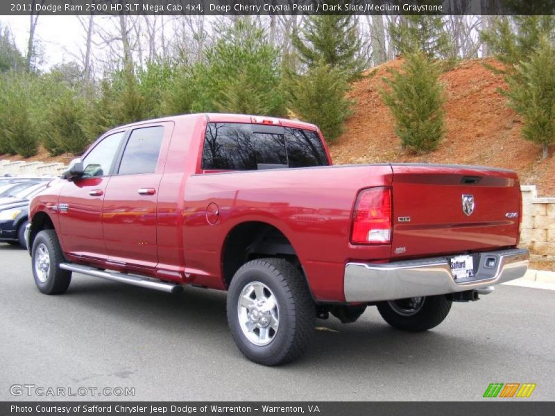  2011 Ram 2500 HD SLT Mega Cab 4x4 Deep Cherry Crystal Pearl