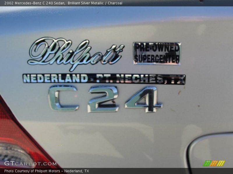 Brilliant Silver Metallic / Charcoal 2002 Mercedes-Benz C 240 Sedan