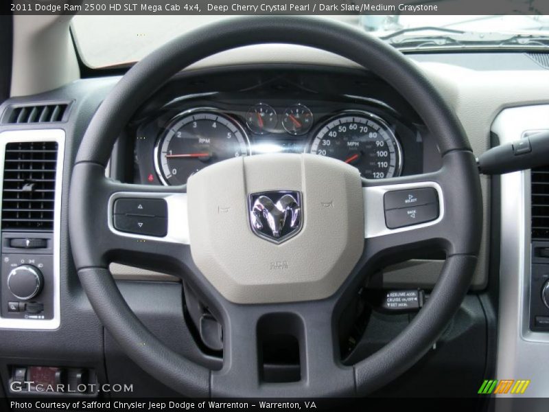  2011 Ram 2500 HD SLT Mega Cab 4x4 Steering Wheel