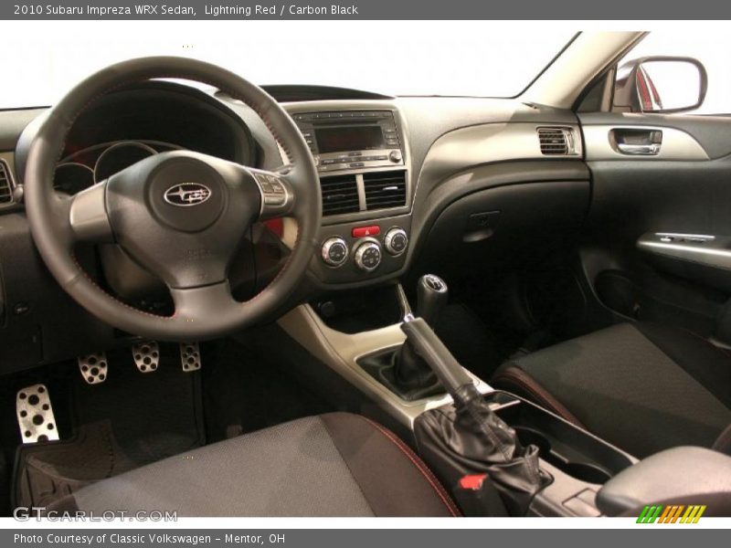  2010 Impreza WRX Sedan Carbon Black Interior