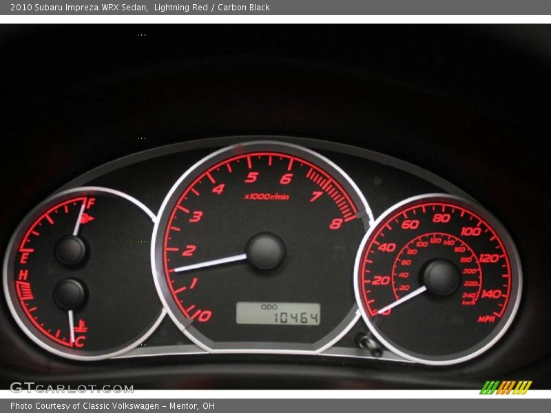  2010 Impreza WRX Sedan WRX Sedan Gauges