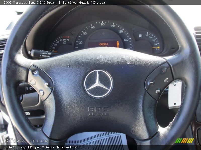Brilliant Silver Metallic / Charcoal 2002 Mercedes-Benz C 240 Sedan