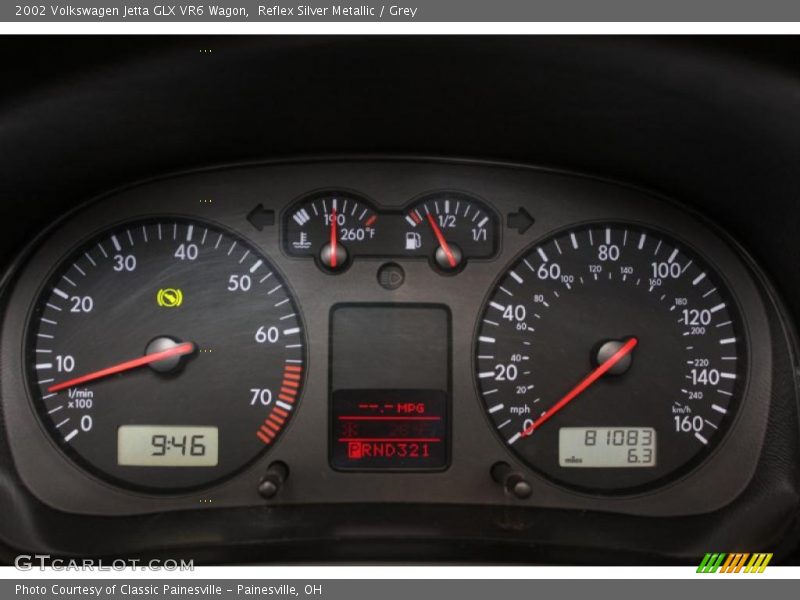  2002 Jetta GLX VR6 Wagon GLX VR6 Wagon Gauges