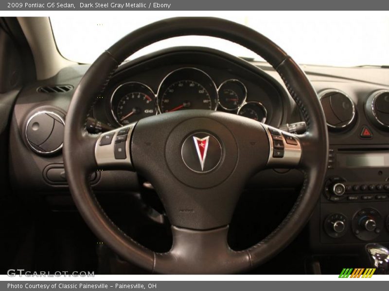 Dark Steel Gray Metallic / Ebony 2009 Pontiac G6 Sedan