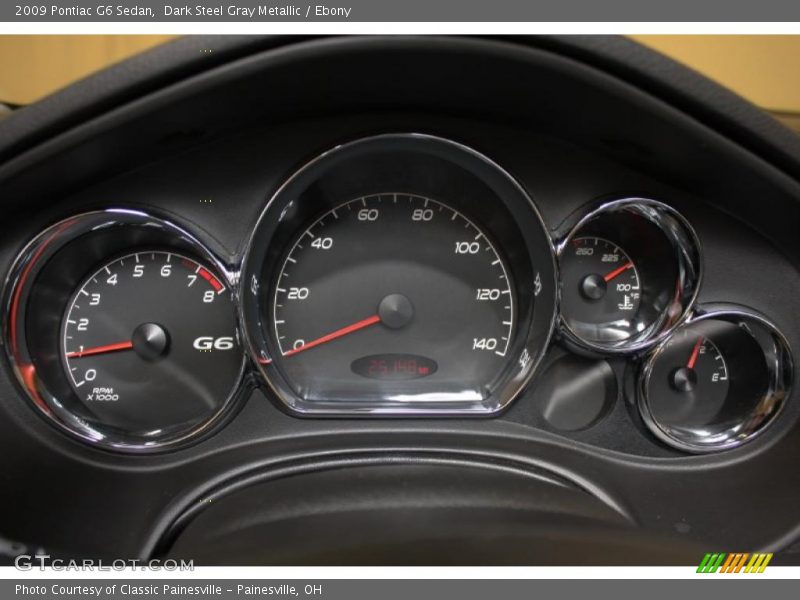 Dark Steel Gray Metallic / Ebony 2009 Pontiac G6 Sedan