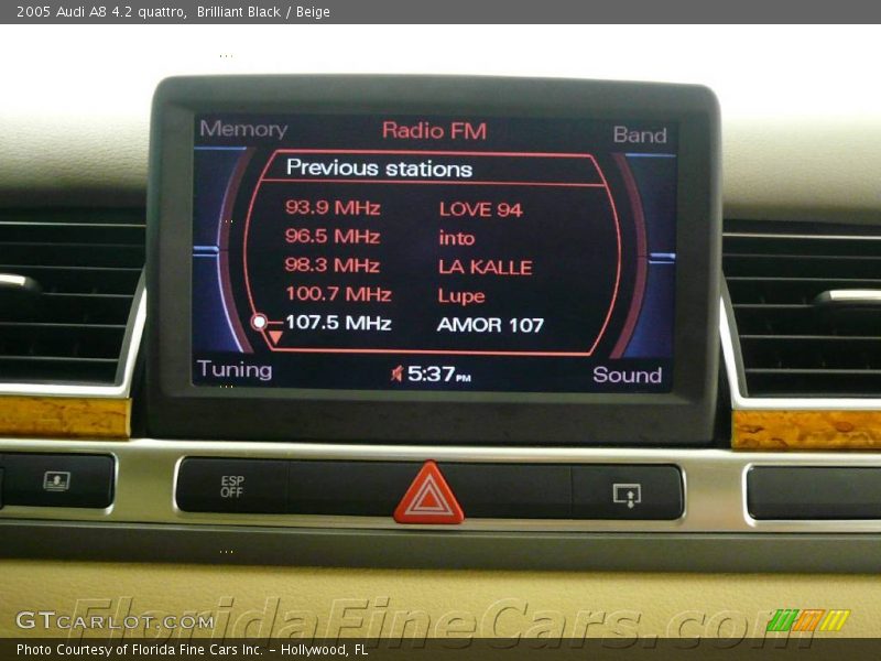 Brilliant Black / Beige 2005 Audi A8 4.2 quattro