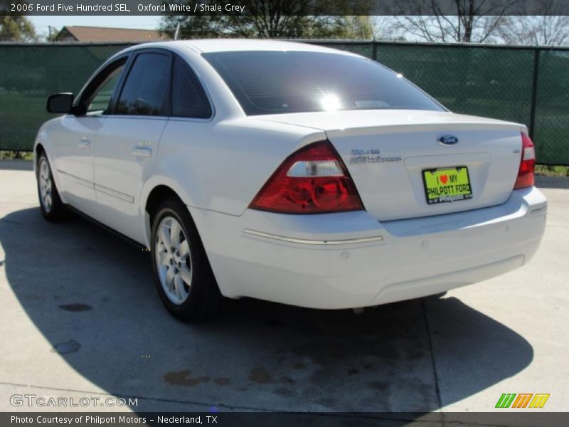 Oxford White / Shale Grey 2006 Ford Five Hundred SEL