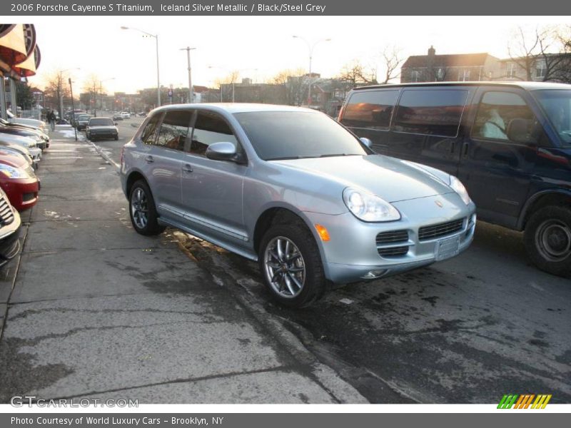 Iceland Silver Metallic / Black/Steel Grey 2006 Porsche Cayenne S Titanium