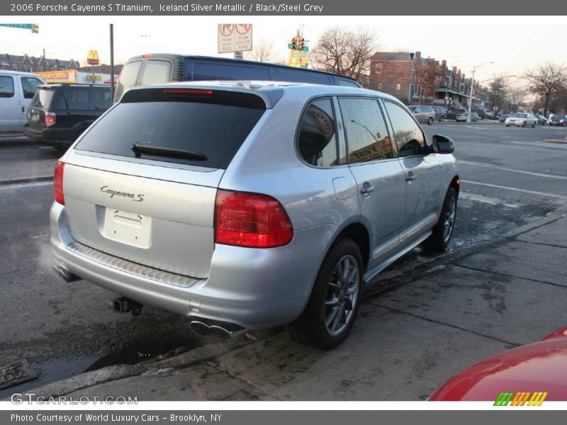 Iceland Silver Metallic / Black/Steel Grey 2006 Porsche Cayenne S Titanium