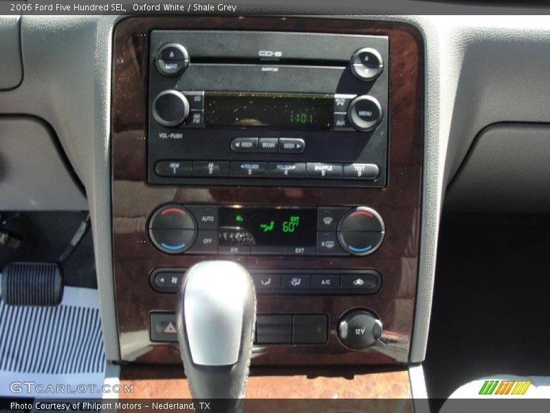 Controls of 2006 Five Hundred SEL