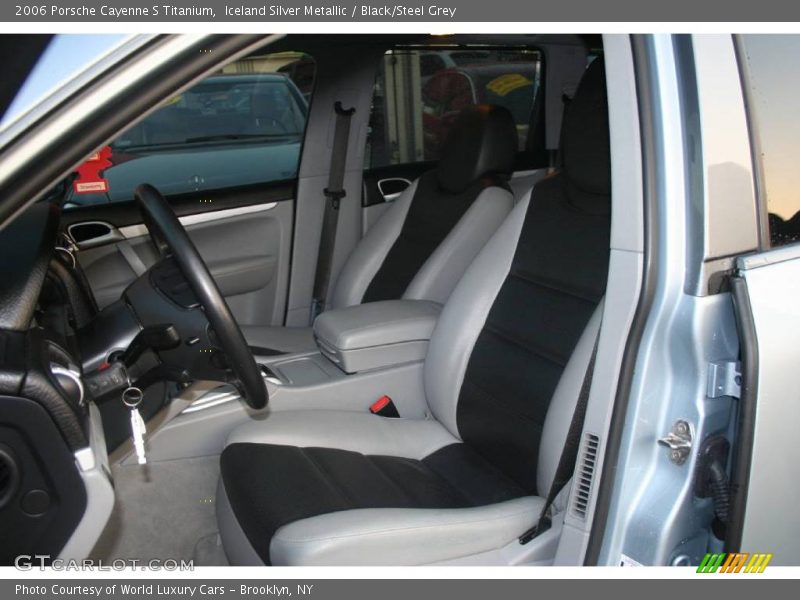 Iceland Silver Metallic / Black/Steel Grey 2006 Porsche Cayenne S Titanium