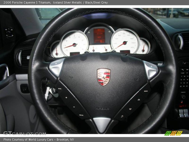 Iceland Silver Metallic / Black/Steel Grey 2006 Porsche Cayenne S Titanium