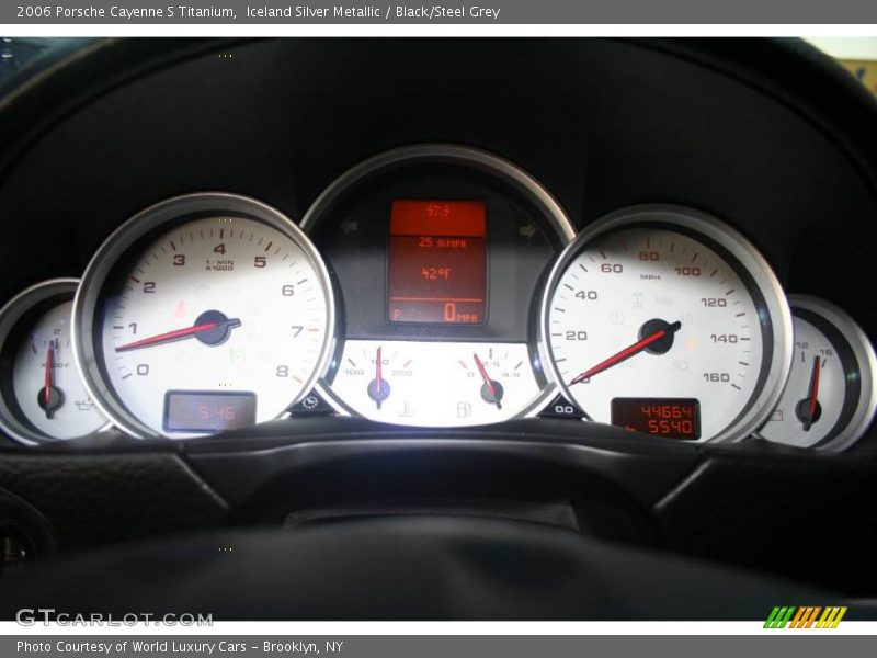 Iceland Silver Metallic / Black/Steel Grey 2006 Porsche Cayenne S Titanium