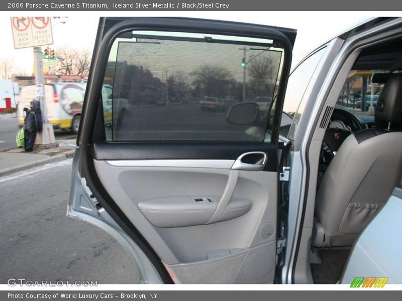 Iceland Silver Metallic / Black/Steel Grey 2006 Porsche Cayenne S Titanium