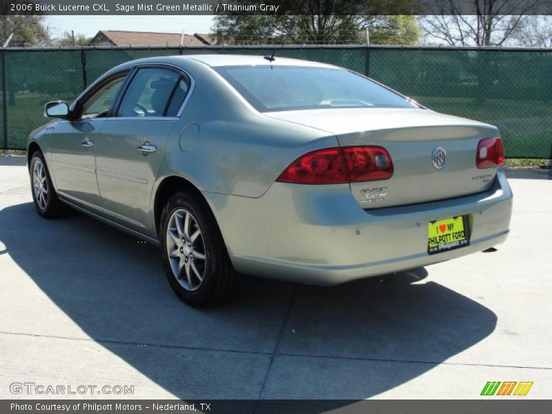 Sage Mist Green Metallic / Titanium Gray 2006 Buick Lucerne CXL