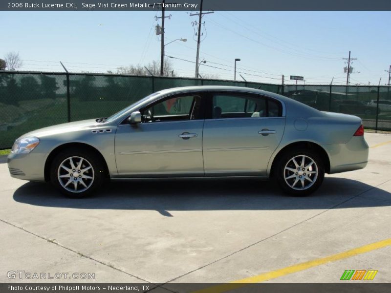 Sage Mist Green Metallic / Titanium Gray 2006 Buick Lucerne CXL