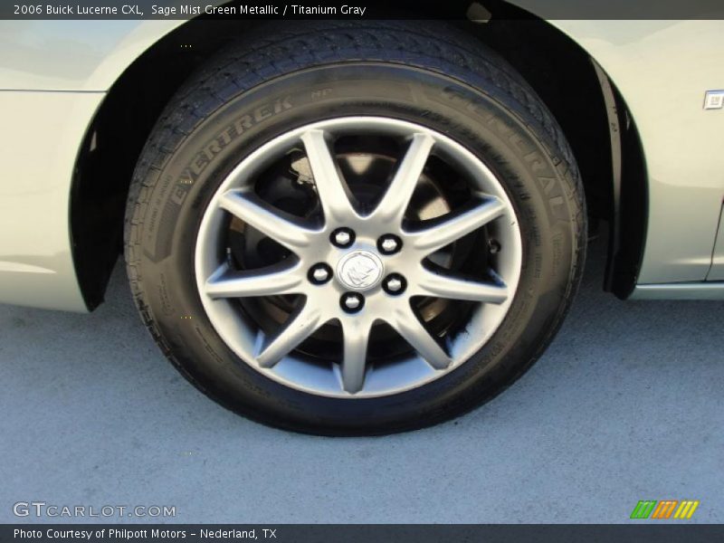 Sage Mist Green Metallic / Titanium Gray 2006 Buick Lucerne CXL