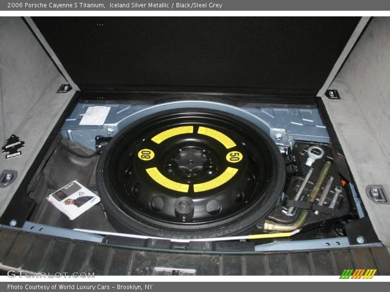 Iceland Silver Metallic / Black/Steel Grey 2006 Porsche Cayenne S Titanium
