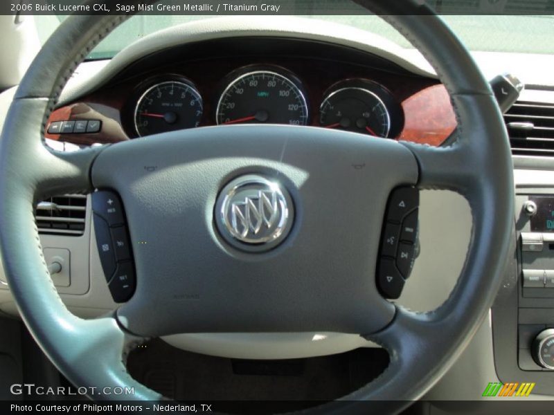 Sage Mist Green Metallic / Titanium Gray 2006 Buick Lucerne CXL