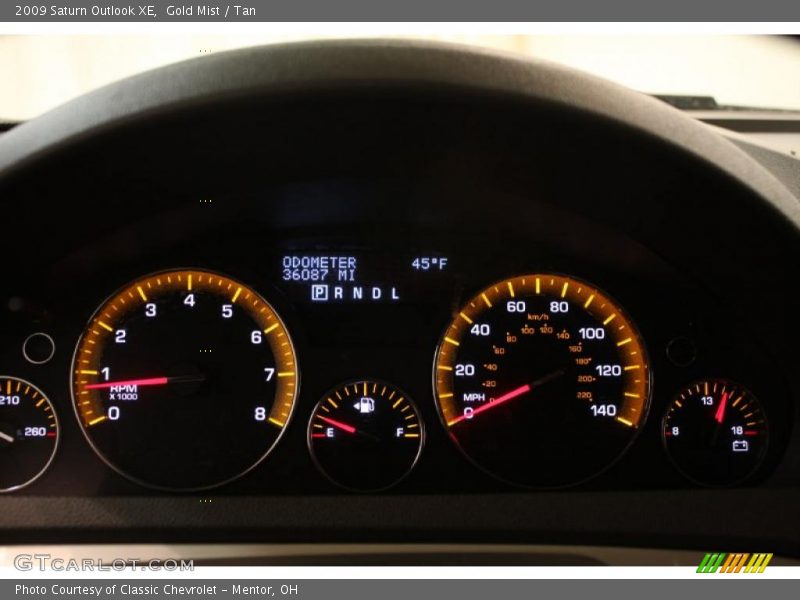  2009 Outlook XE XE Gauges