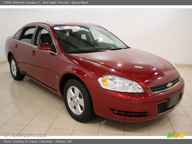 Red Jewel Tintcoat / Ebony Black 2008 Chevrolet Impala LT