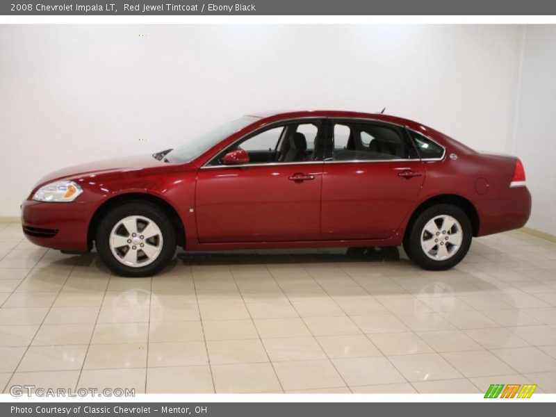 Red Jewel Tintcoat / Ebony Black 2008 Chevrolet Impala LT