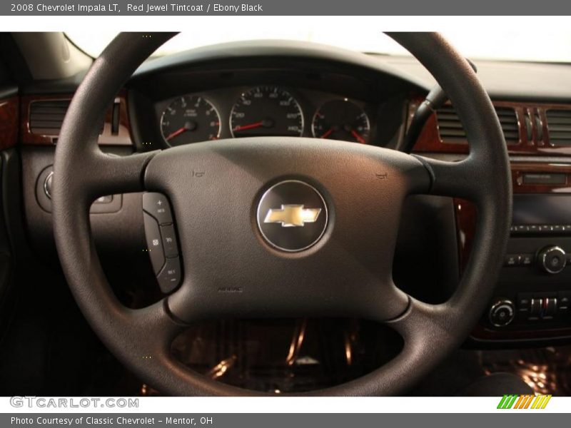 Red Jewel Tintcoat / Ebony Black 2008 Chevrolet Impala LT