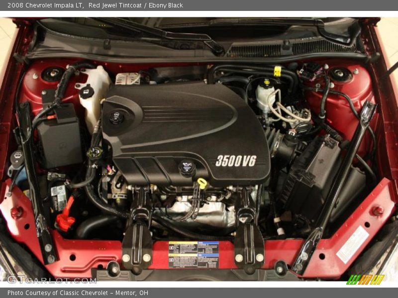 Red Jewel Tintcoat / Ebony Black 2008 Chevrolet Impala LT