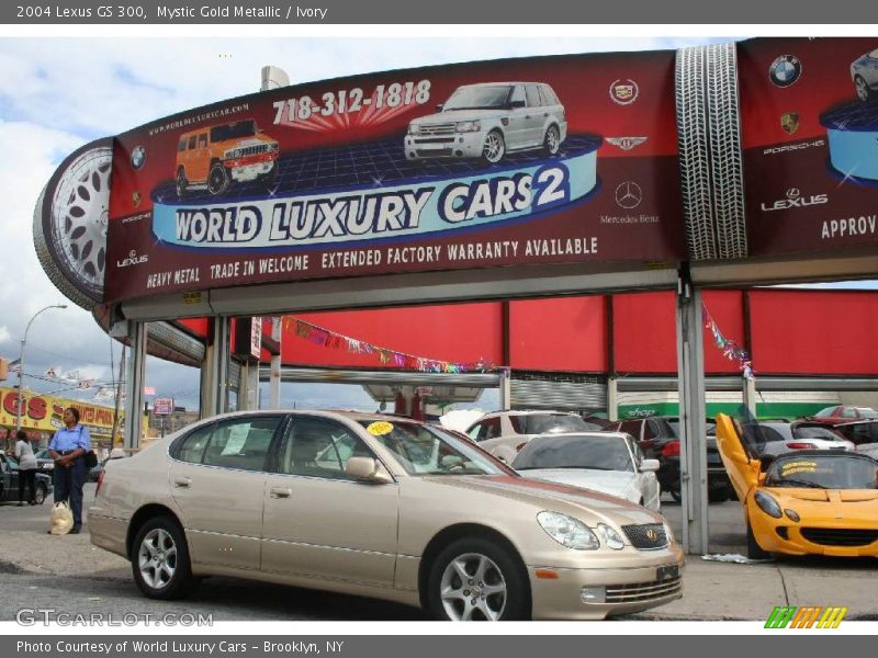 Mystic Gold Metallic / Ivory 2004 Lexus GS 300