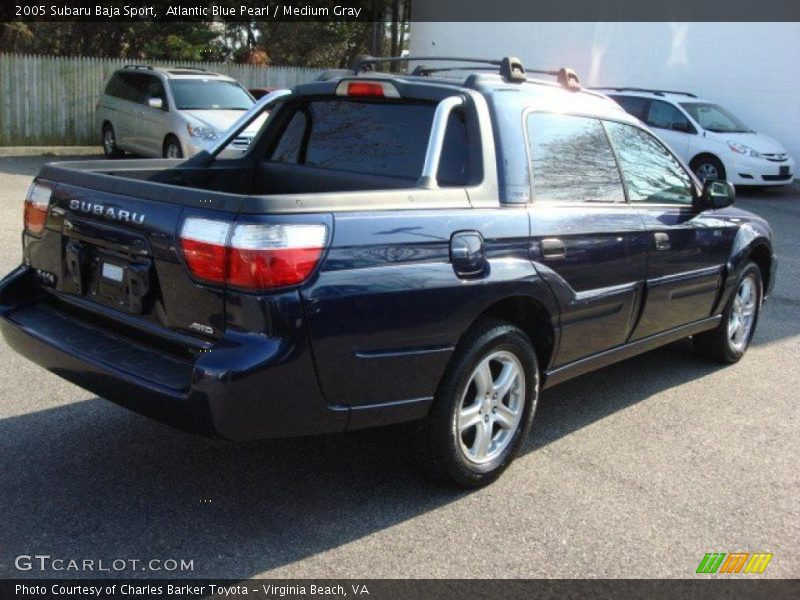 Atlantic Blue Pearl / Medium Gray 2005 Subaru Baja Sport