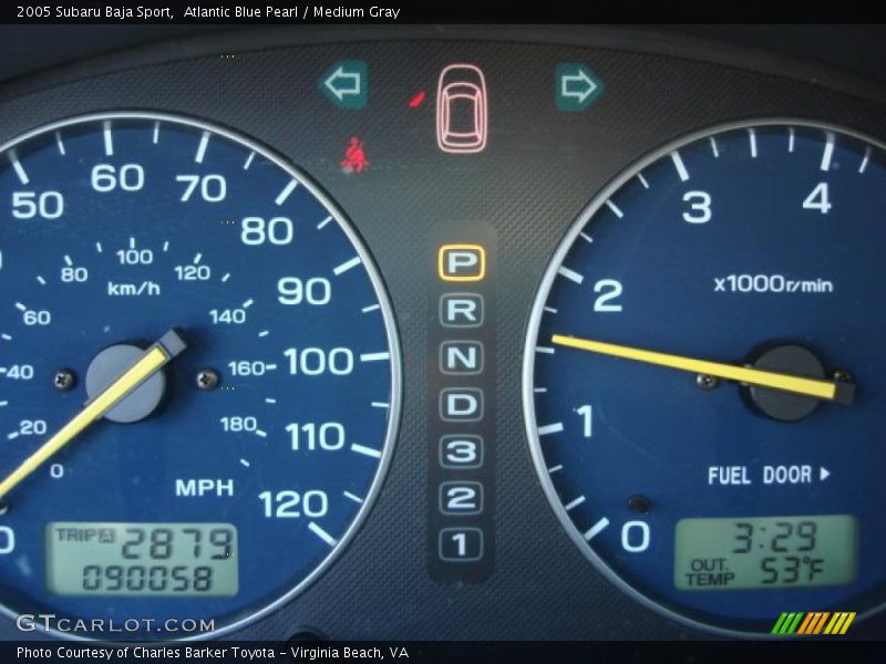 Atlantic Blue Pearl / Medium Gray 2005 Subaru Baja Sport