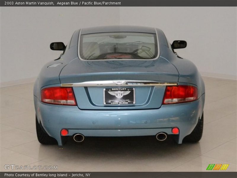 Aegean Blue / Pacific Blue/Parchment 2003 Aston Martin Vanquish