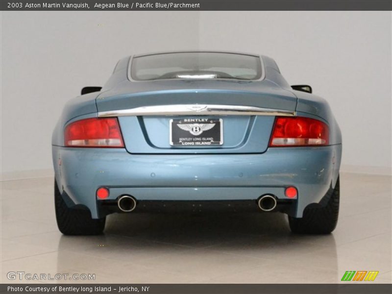 Aegean Blue / Pacific Blue/Parchment 2003 Aston Martin Vanquish