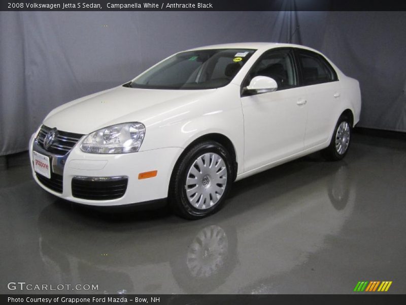 Campanella White / Anthracite Black 2008 Volkswagen Jetta S Sedan