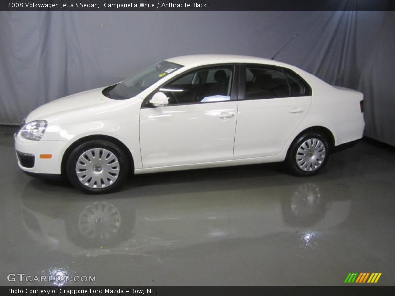 Campanella White / Anthracite Black 2008 Volkswagen Jetta S Sedan