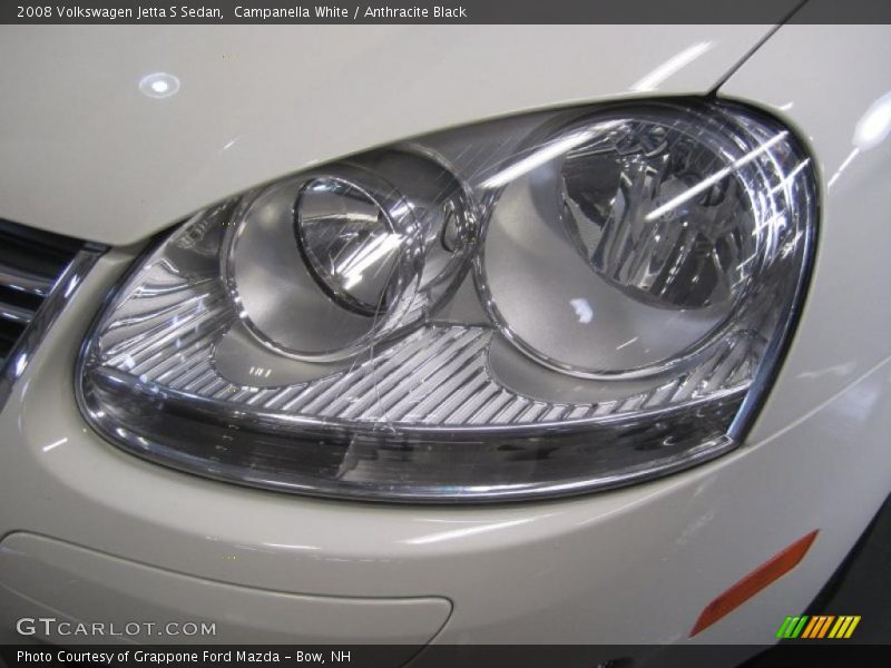 Campanella White / Anthracite Black 2008 Volkswagen Jetta S Sedan