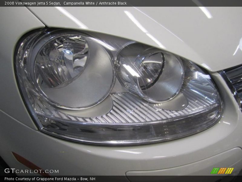 Campanella White / Anthracite Black 2008 Volkswagen Jetta S Sedan