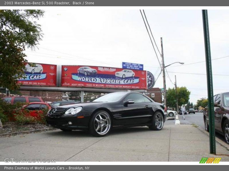 Black / Stone 2003 Mercedes-Benz SL 500 Roadster