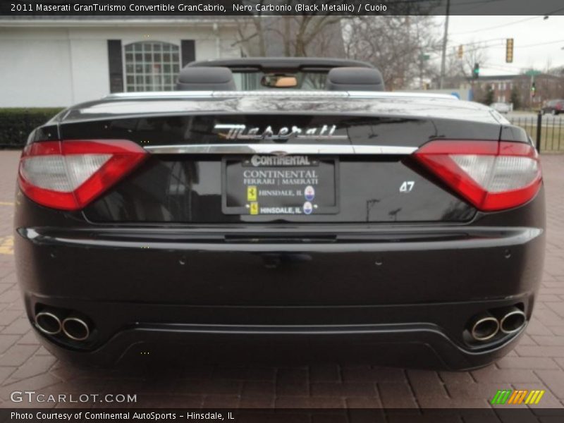 Nero Carbonio (Black Metallic) / Cuoio 2011 Maserati GranTurismo Convertible GranCabrio
