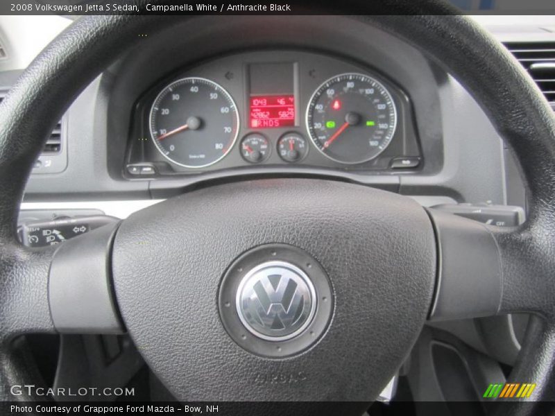 Campanella White / Anthracite Black 2008 Volkswagen Jetta S Sedan