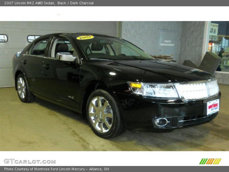 Black / Dark Charcoal 2007 Lincoln MKZ AWD Sedan