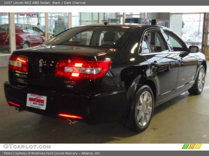 Black / Dark Charcoal 2007 Lincoln MKZ AWD Sedan