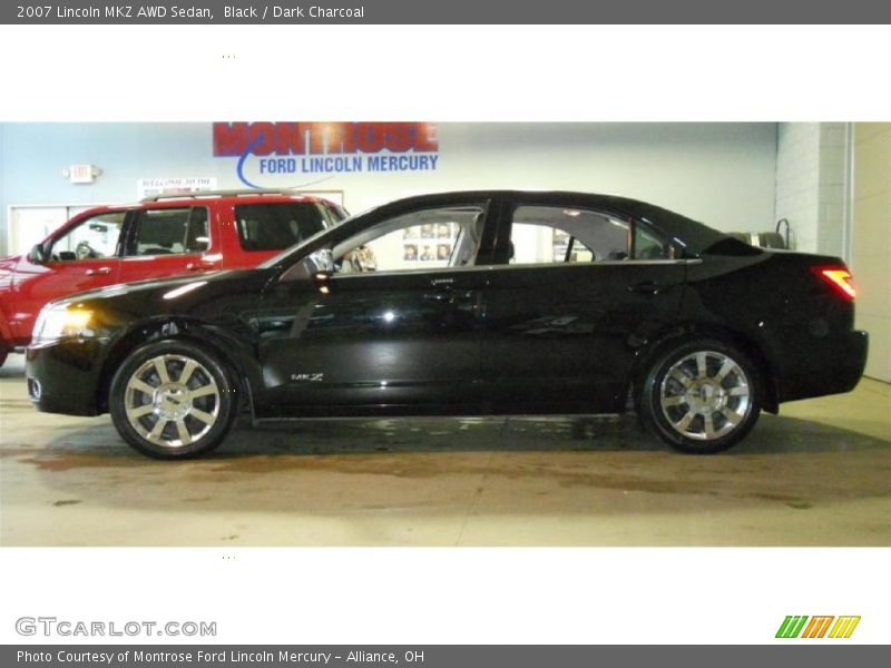 Black / Dark Charcoal 2007 Lincoln MKZ AWD Sedan