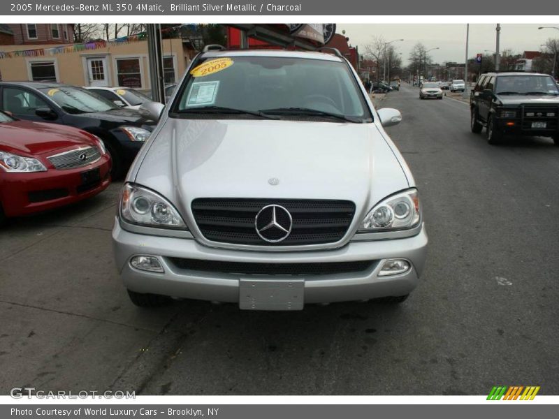 Brilliant Silver Metallic / Charcoal 2005 Mercedes-Benz ML 350 4Matic